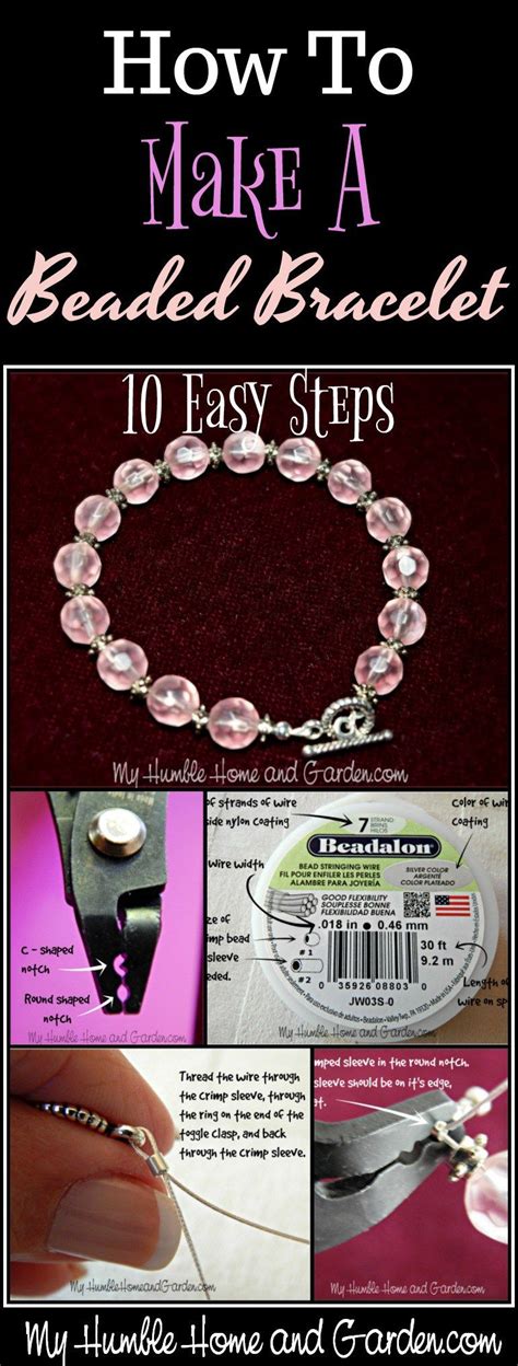 How To Make A Beaded Bracelet 10 Simple Steps My Humble Home And Garden Making Bracelets