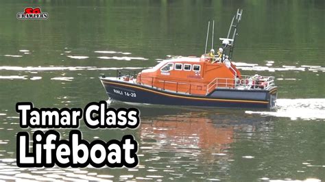 Tamar Class Lifeboat 116 Scale Model Slipway Rc Boat In Action Youtube