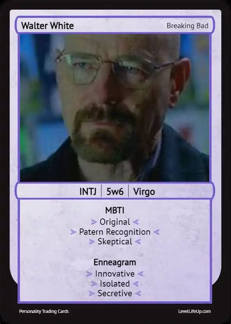 Walter White Enneagram Mbti Personality Type Level Life Up