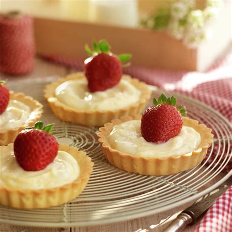 Tartaletas De Crema Pastelera Y Fresones Lecturas