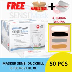 Jual Masker Sensi Duckbill Surgical Face Mask Xl Isi Jakarta Timur