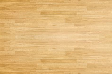 Hardwood Maple Basketball Court Floor Viewed From Above Stock Photo