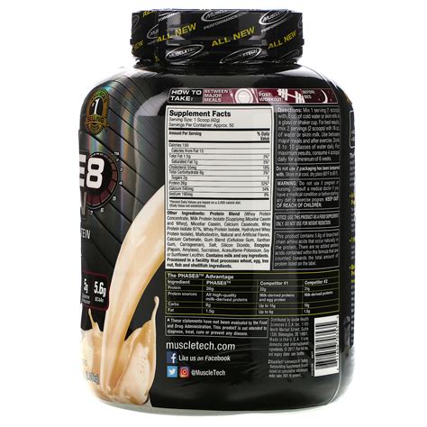 Muscletech Performance Series Phase8 Multi Phase 8 Hour Protein