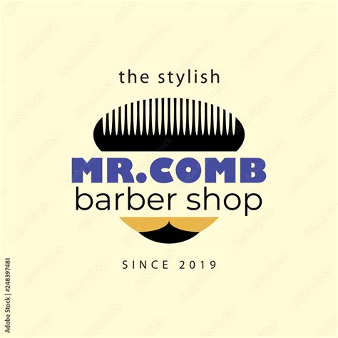 Barber Shop logo inspiration, modern style Stock Vector | Adobe Stock