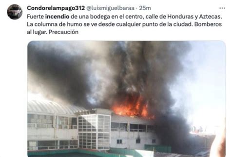 Videos del incendio en bodega de Peña y Peña en centro CDMX