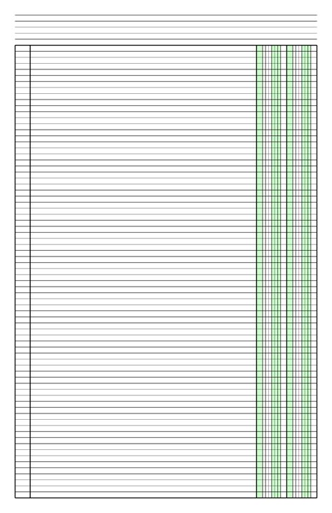 Best Images Of Printable Lined Column Paper Template Printable