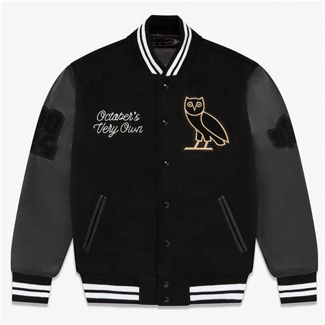 Wool Leather Full Snap Collegiate Ovo Varsity Jacket