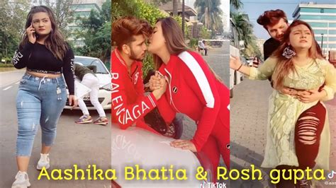 Aashika Bhatia With Rosh New Tik Tok Video Viral Trending Cute