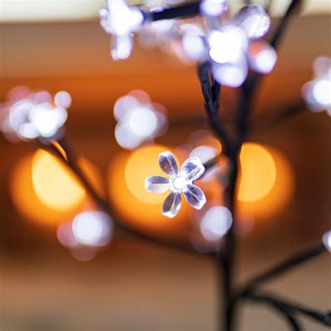 Stylish Blossom Light Up Twig Tree Christmas Decor Marco Paul