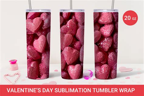 Valentines Day Sublimation Tumbler Graphic By Kmarinadesign · Creative