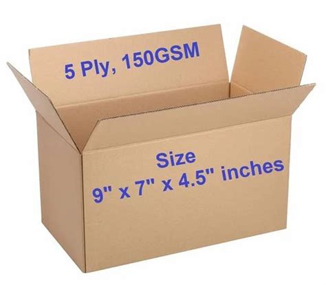 5 Ply Corrugated Box At ₹ 16 50 Piece Plain Corrugated Box In