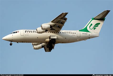 EP MOP Mahan Air British Aerospace Avro RJ85 Photo By Donato Bolelli