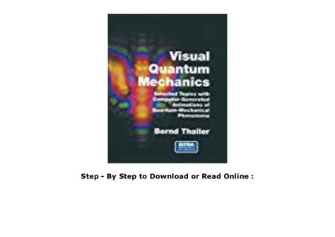 E Book Visual Quantum Mechanics Selected Topics With Computer