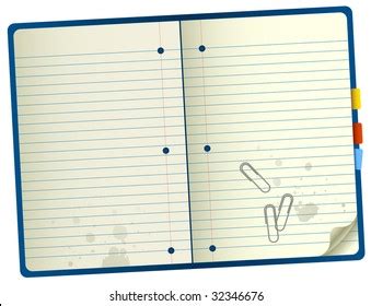 Realistic Notebook Vector Illustration Stock Vector Royalty Free