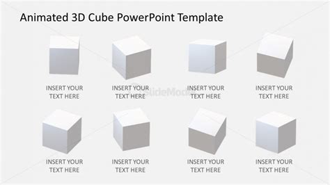 Animated Sequence Of 3d Cubes Ppt Slidemodel