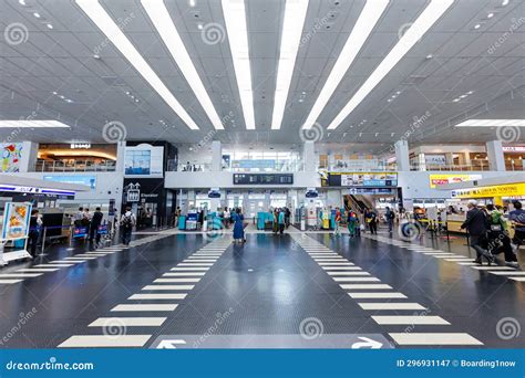 Terminal of Kobe Airport (UKB) in Japan Editorial Photography - Image of flight, symmetrical ...