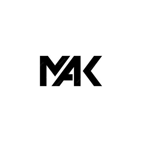 Premium Vector | Mak logo design