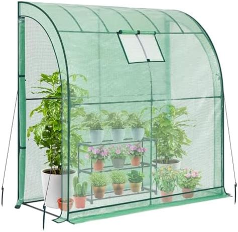 Amazon Outsunny X Lean To Polycarbonate Greenhouse Walk In