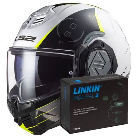 Pack Casco Moto Kit Bluetooth Ls Advant Codex White Black Ff