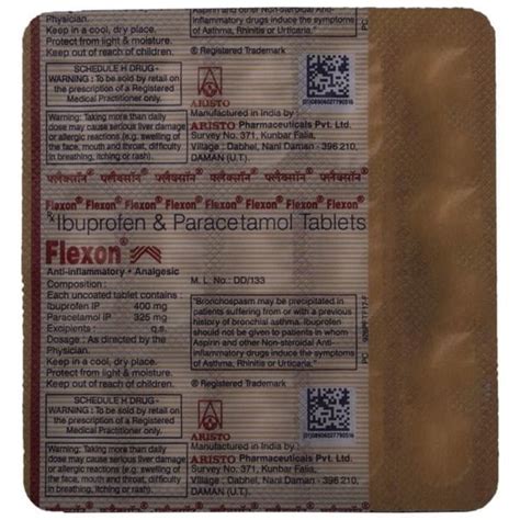 Flexon Uses Price Dosage Side Effects Substitute Buy Online