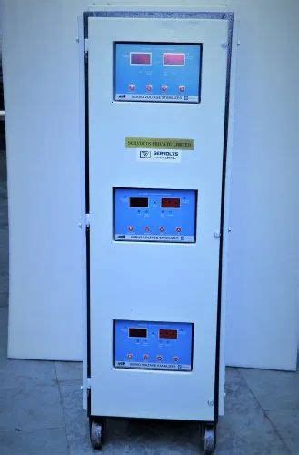 Automatic 99 40 Kva Air Cooled Servo Stabilizer For Vrv 415 V 330v