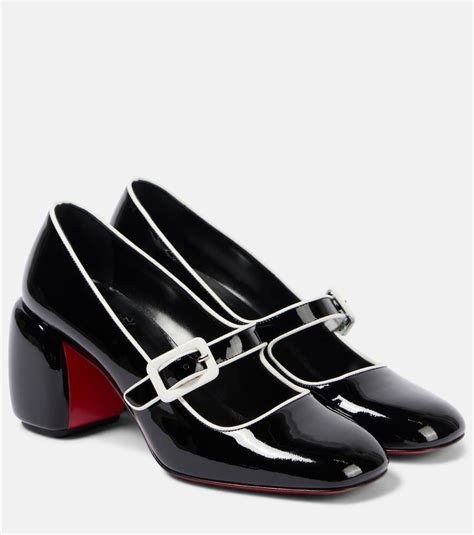Christian Louboutin Minny Babe 70 Mary Jane Pumps Black Editorialist