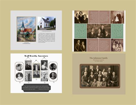 Genealogy, Ancestry, Family History Book Template the Traditional ...