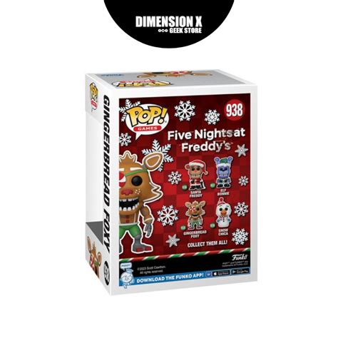 Funko Pop Gingerbread Foxy Five Nights At Freddys Dimension X Geek