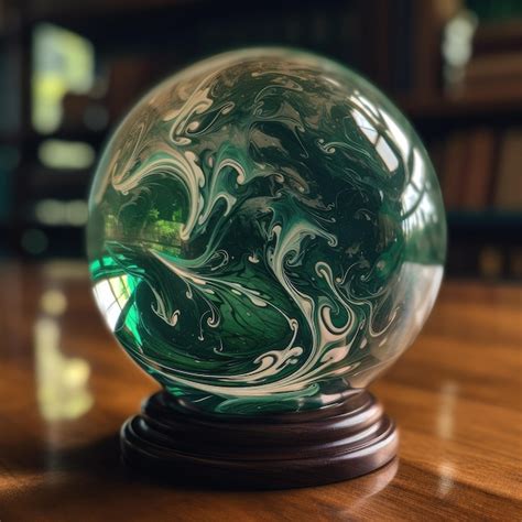 Premium Ai Image A Glass Magical Orb Ball