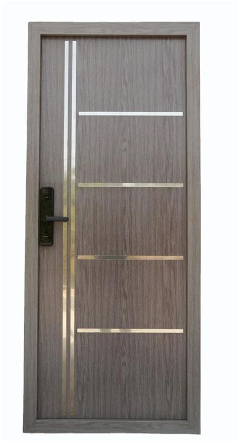 Powder Coated Grey Galvanized Steel Door For Home Height Inch At