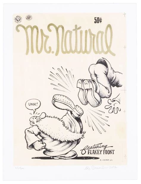 R Crumb Mr Natural Print Signed Ltd Ed Of 200