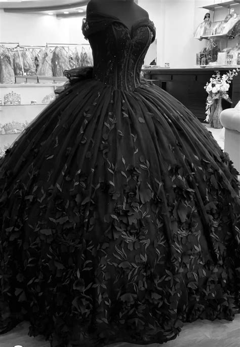 Ladyboleyn Black Quinceanera Dresses Black Ball Gown Black Wedding Dresses