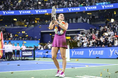 Aryna Sabalenka remporte l Open de Wuhan pour la troisième fois consécutive