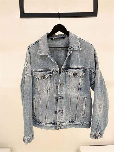 Men Clothing Jackets Palm Angels Logo Denim Jacket The Real