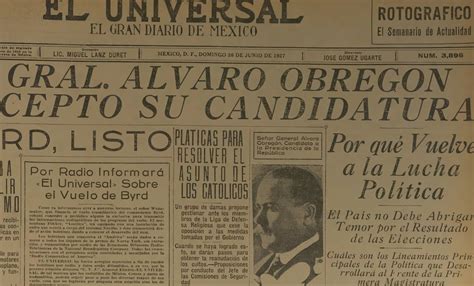 Reelección en México En 1927 Álvaro Obregón anunció que se