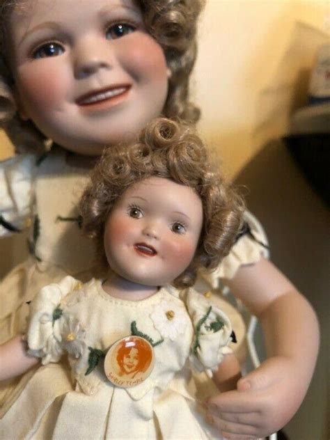 Danbury Mint Shirley Temple Porcelain Doll Wchair And Mini Doll