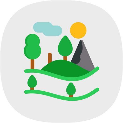 Forest Landscape Glyph Icon Vector Art At Vecteezy