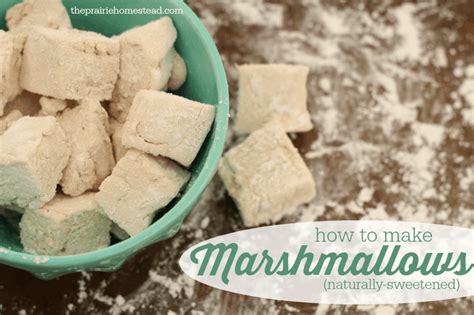 Naturally Sweetened Homemade Marshmallows • The Prairie Homestead