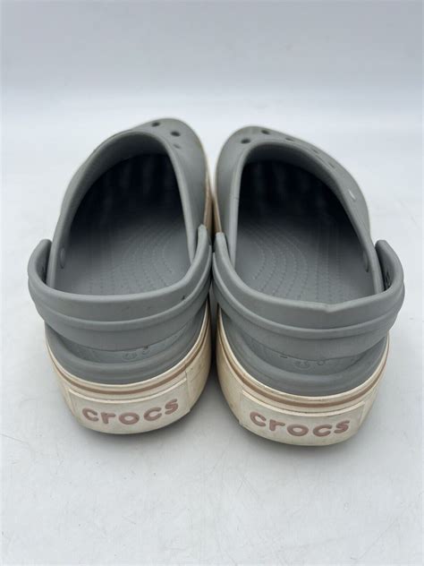 Crocs Crocband Gray Platform Clogs Comfort Shoes 2054 Gem