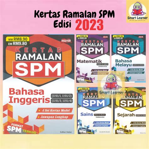 Sb Mahir Kertas Ramalan Spm Format Spm Edisi Shopee