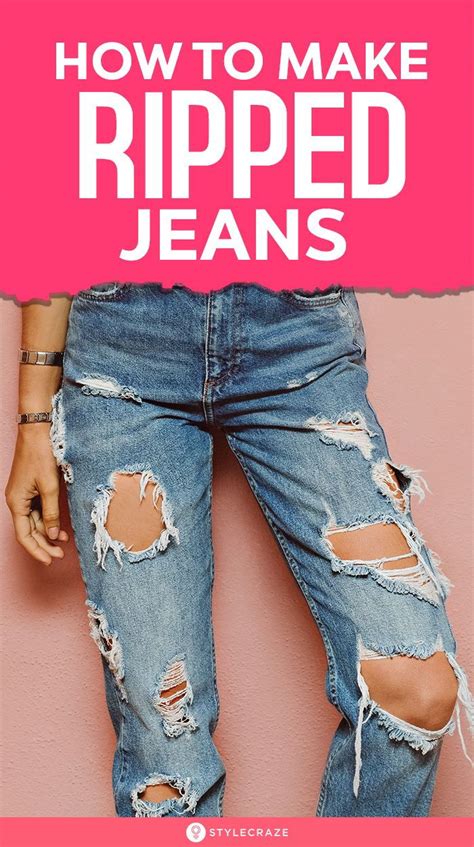 How To Make Ripped Jeans In Diy Methods How To Make Ripped Jeans