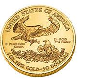 The American Gold Eagle gold coin.