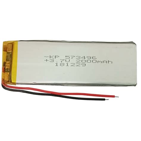 3 7V 2000mAH Lithium Polymer Lipo Rechargeable Battery Model KP