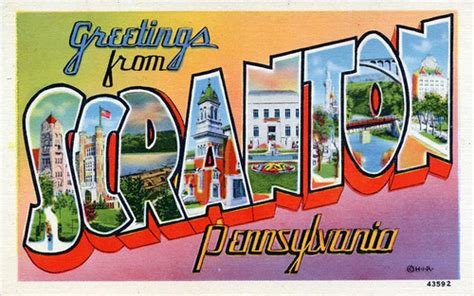 Greetings From Scranton Pennsylvania Large Letter Postc Flickr