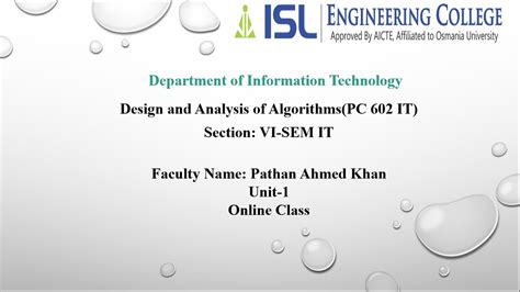 Lecture Asymptotic Notation Basic Asymptotic Efficiency Classes Big