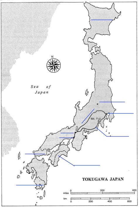 Tokugawa Japan Map Diagram Quizlet