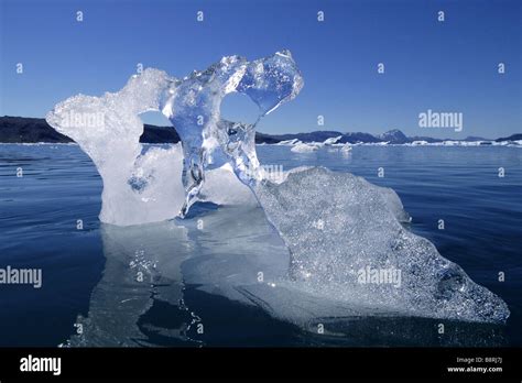 typical landscape - melting drift ice, Greenland Stock Photo - Alamy