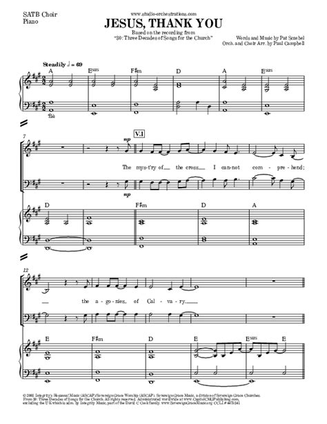 Jesus Thank You Sheet Music Pdf Brook Hills Music Sovereign Grace