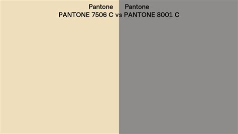 Pantone 7506 C Vs Pantone 8001 C Side By Side Comparison