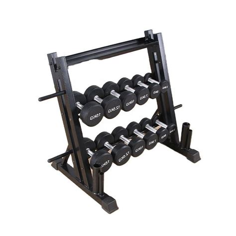 Gym Fitness Equipment 10 Set Hex Dumbbell Rack 3 Tier Fitness Body